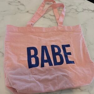 BABE WINE. tote